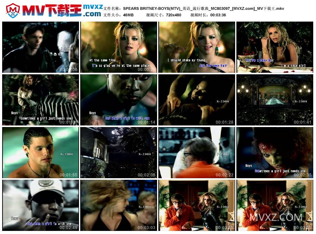 SPEARS BRITNEY-BOYS(MTV)_英语_流行歌曲_MC803097